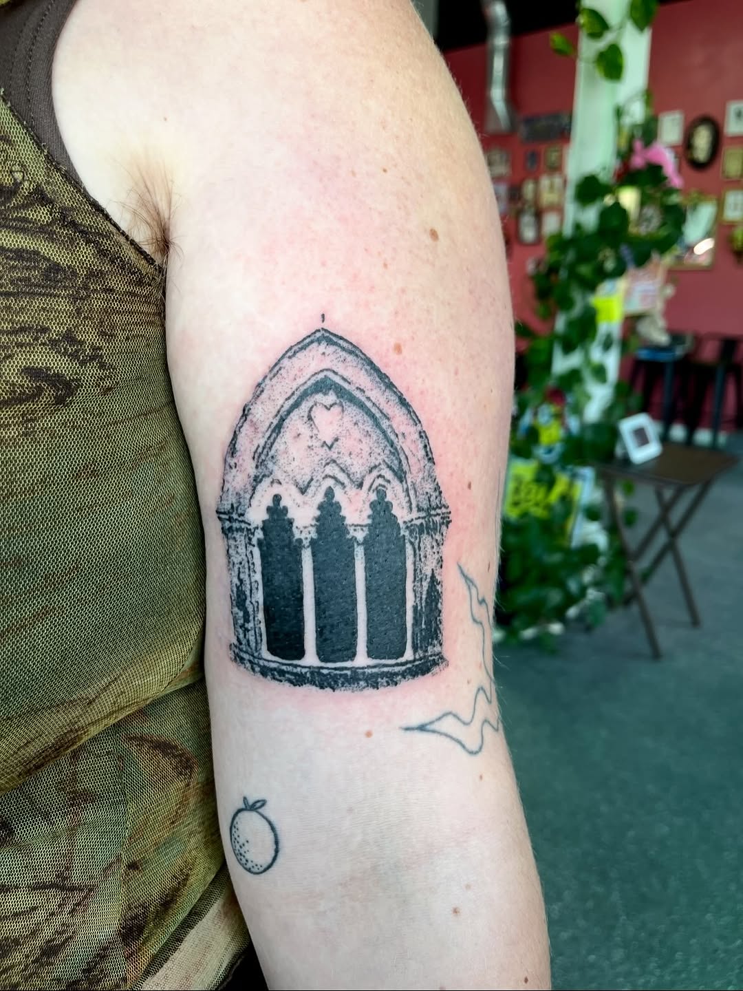 Tattoo by @inkedcherub — blackwork, ornamental