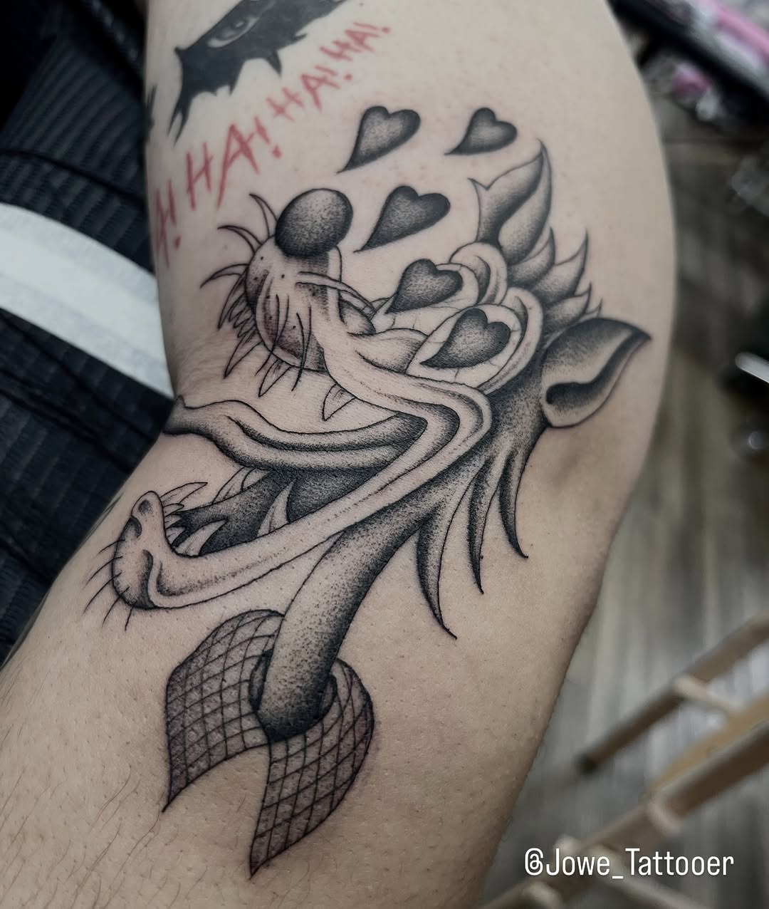 Tattoo by @jayytattoos_ — new_school, black_and_grey