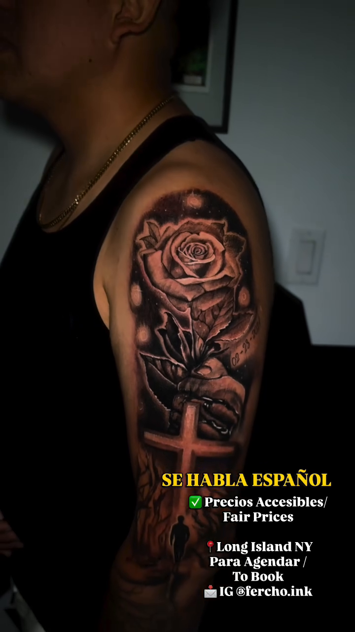 Tattoo by @fercho.ink — black_and_grey, realism