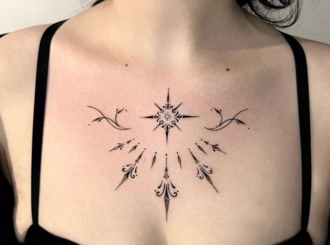 Tattoo by @emogirltattoo — fine_line, ornamental