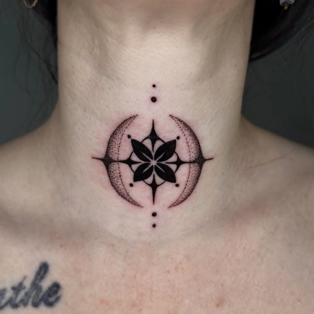 Tattoo by @ofcourseithurts — dotwork, geometric