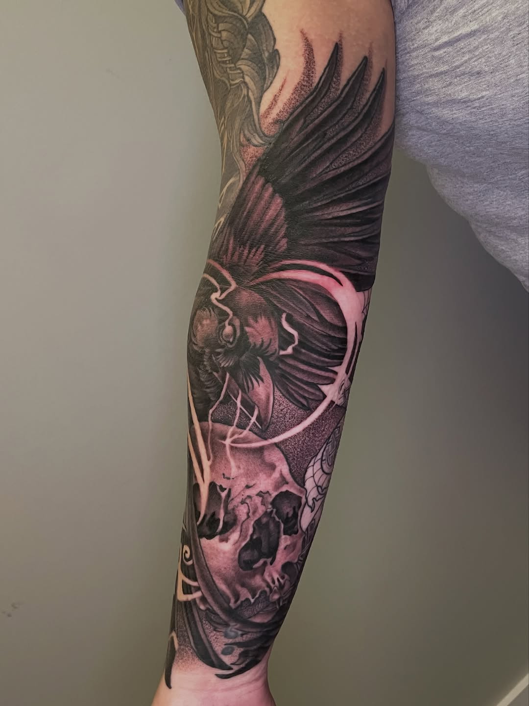 Tattoo by @karenm_tattoos — realism, black_and_grey