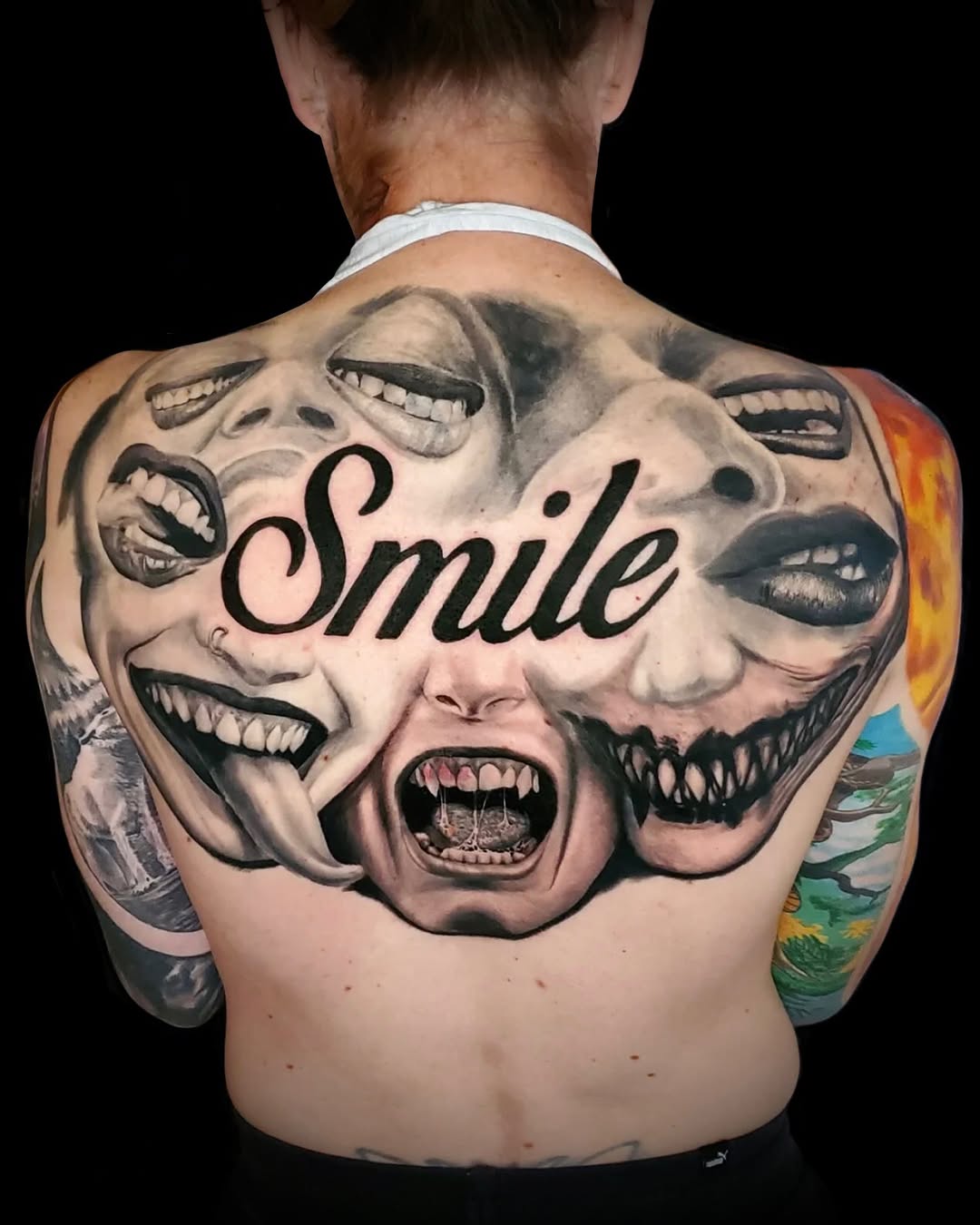 Tattoo by @mandrewtattoo — realism, lettering_script