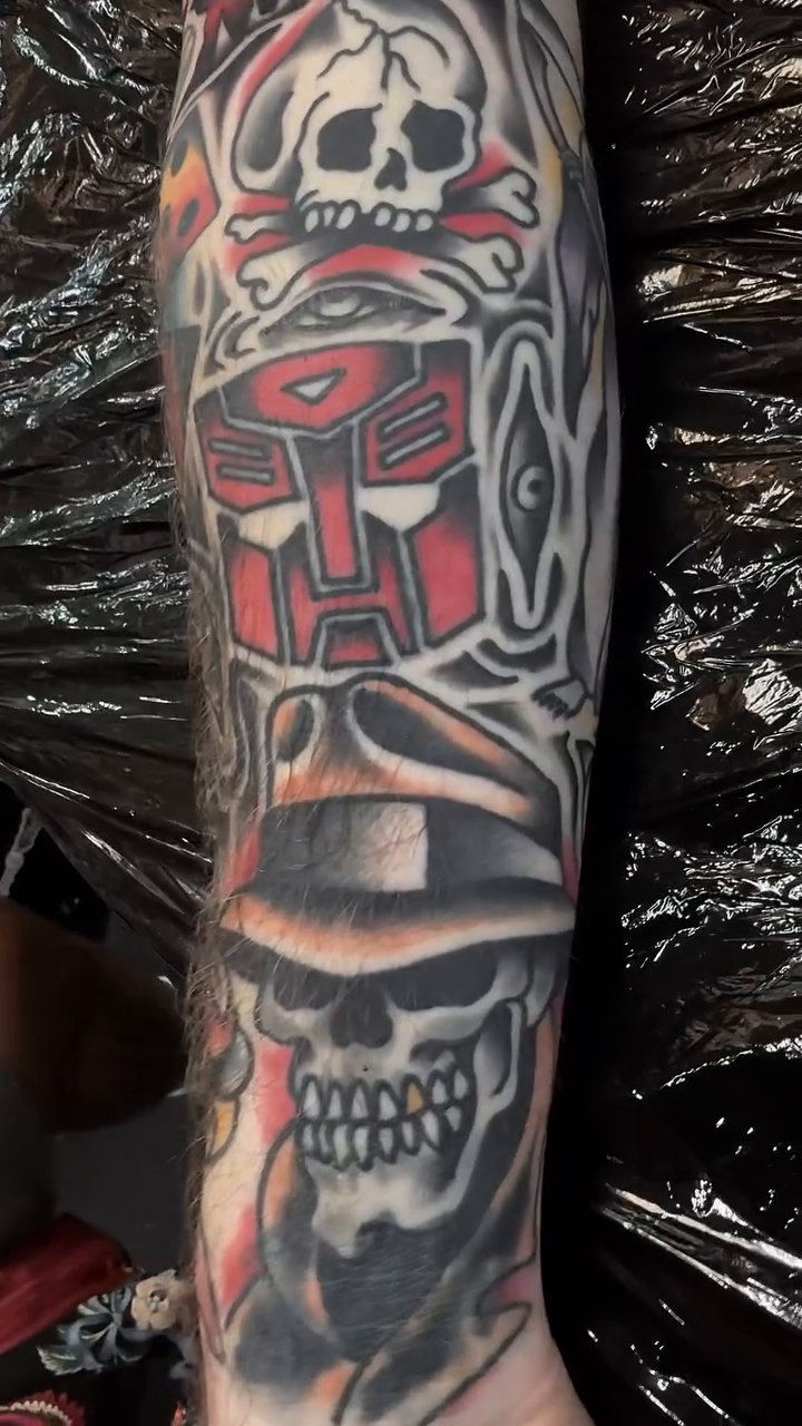 Tattoo by @lastofadyingbreed7777 — neo_traditional, trash_polka