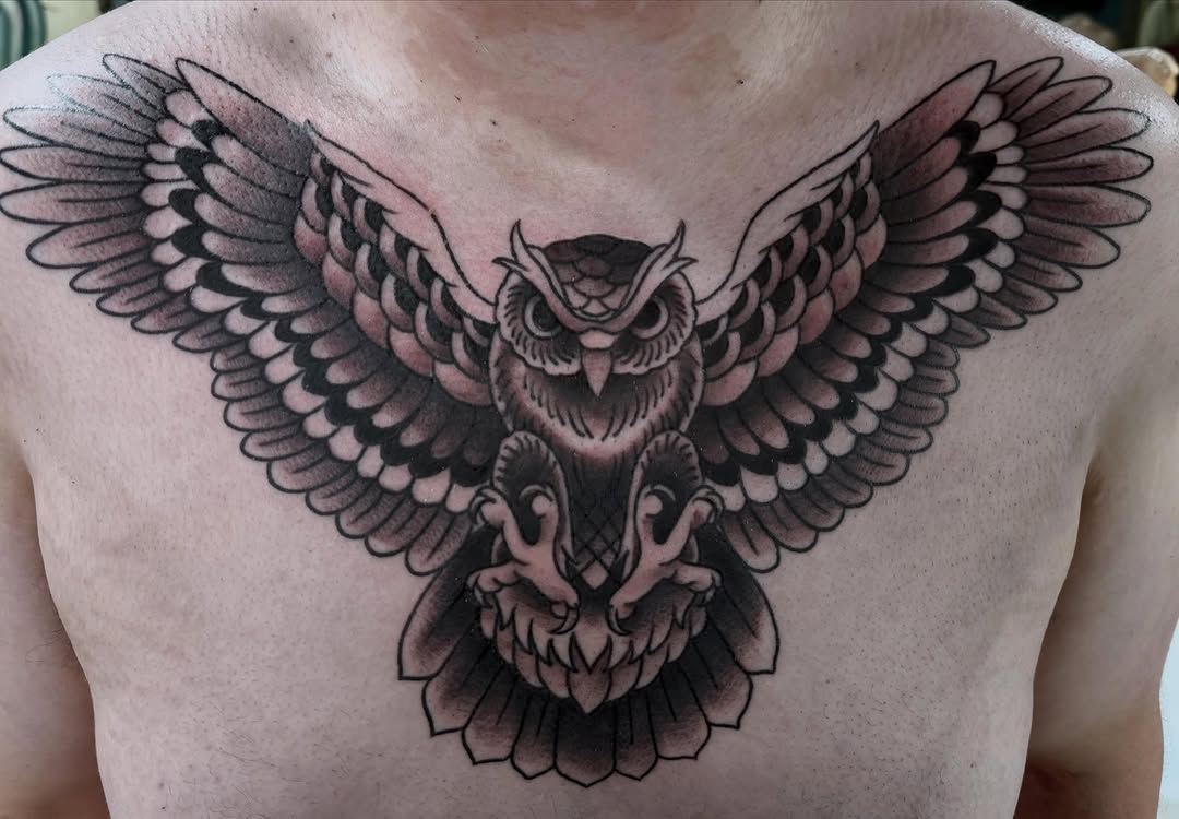 Tattoo by @salem.roth β black_and_grey, neo_traditional