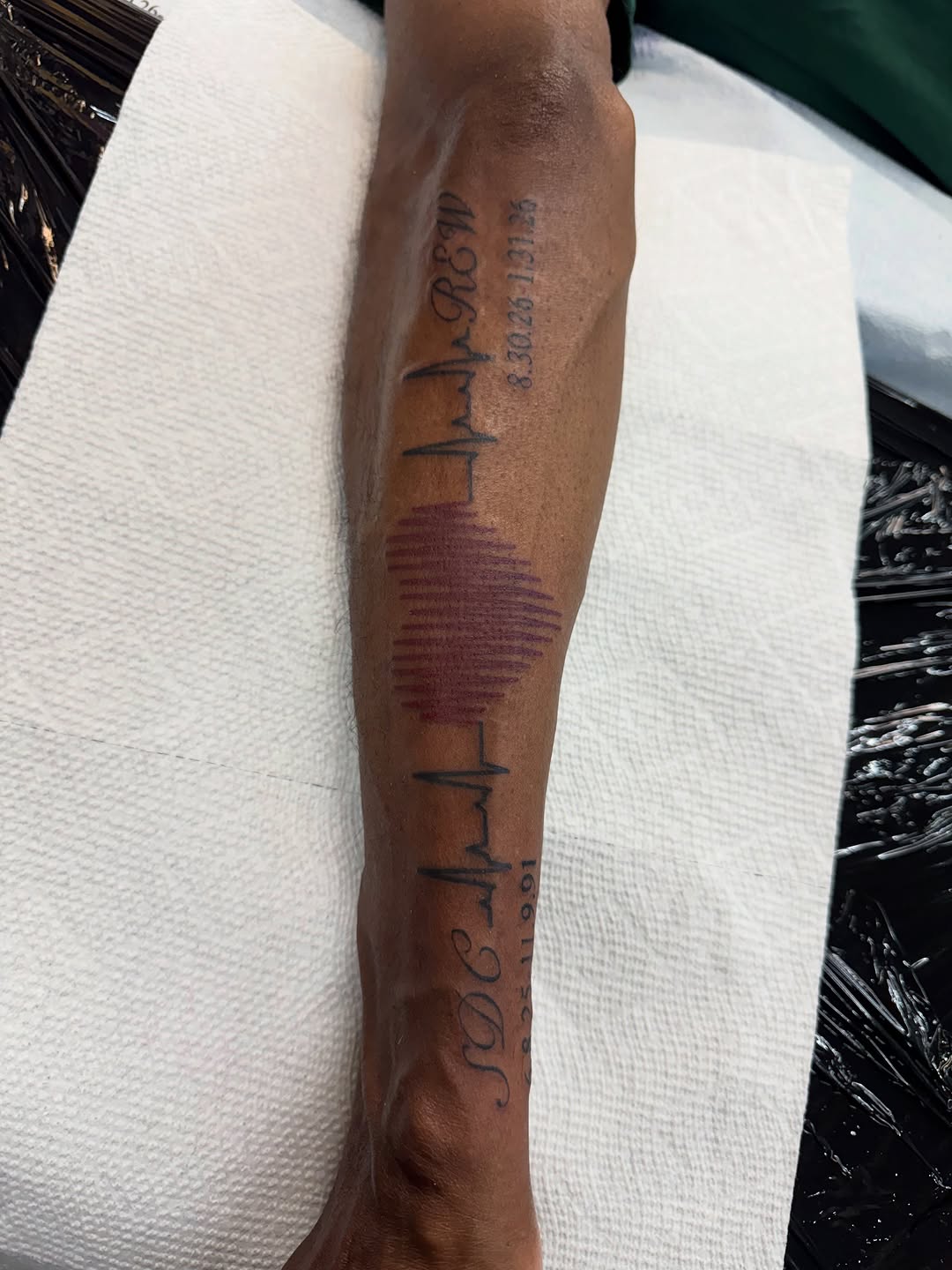 Tattoo by @lastofadyingbreed7777 — lettering_script, fine_line