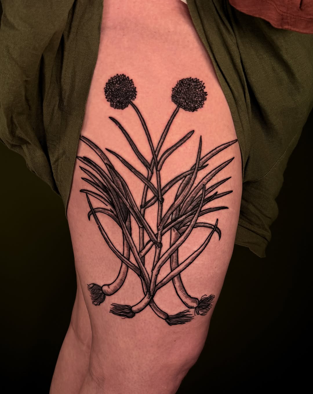 Tattoo by @faunawitchtattoo — illustrative, black_and_grey