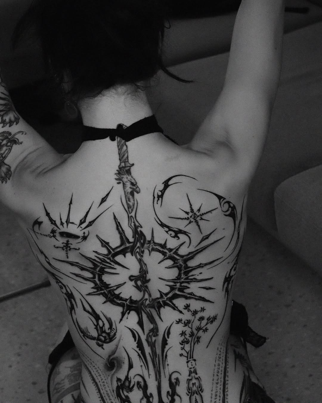 Tattoo by @dokdan.tt — blackwork, ornamental