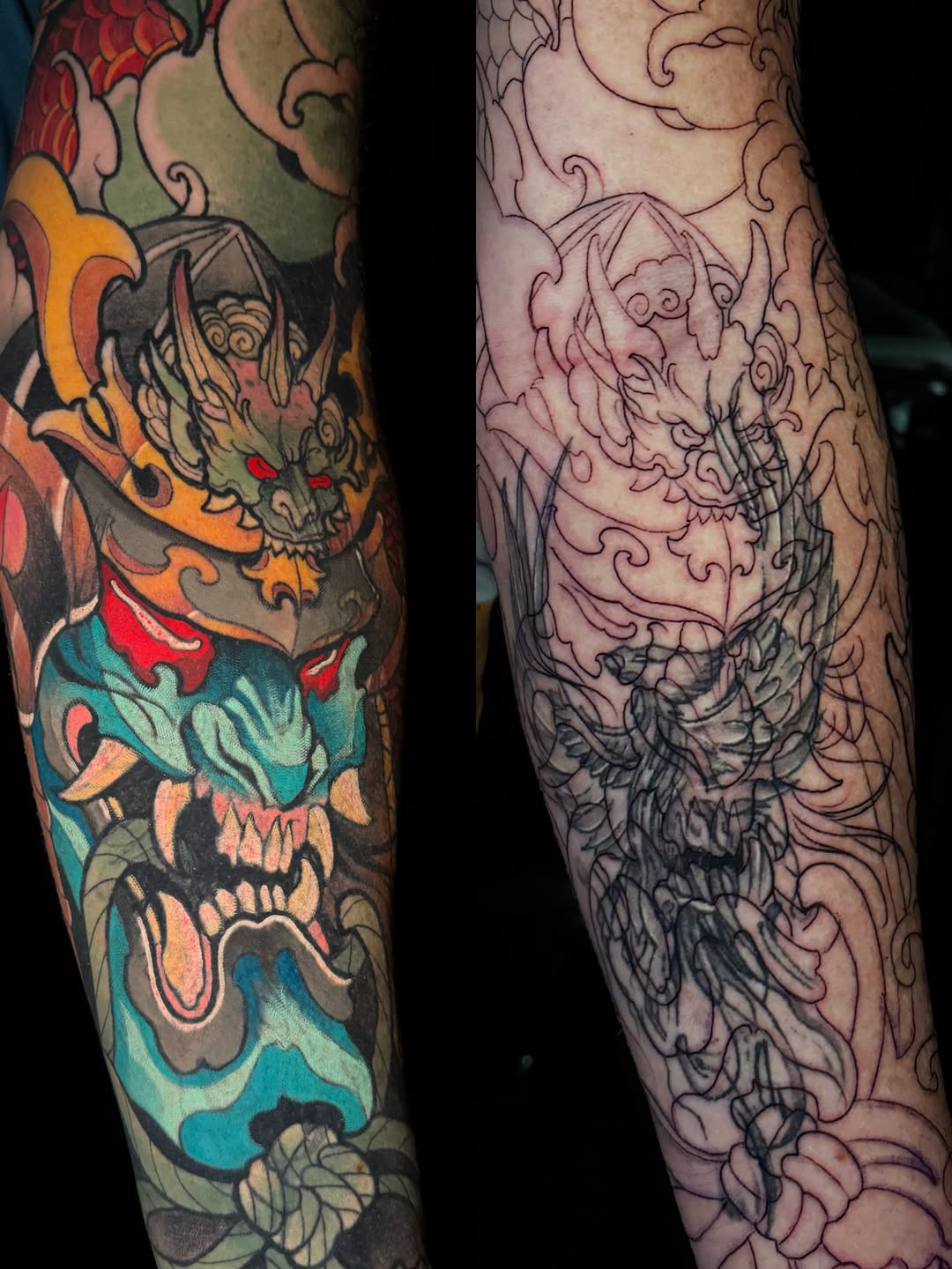 Tattoo by @chance_tattoos — japanese_irezumi, blackwork
