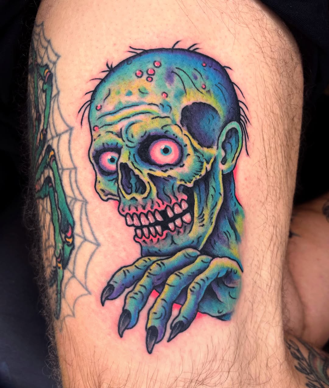 Tattoo by @randyconnertattoo — new_school, dark_realism