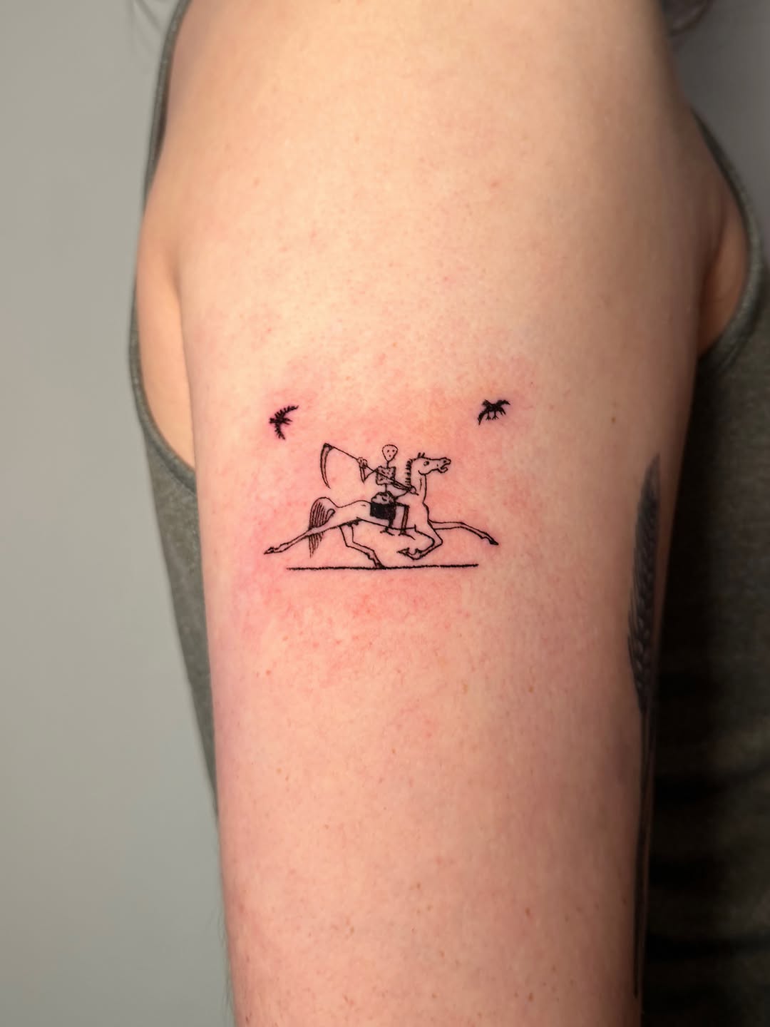 Tattoo by @redrooktattoo โ fine_line