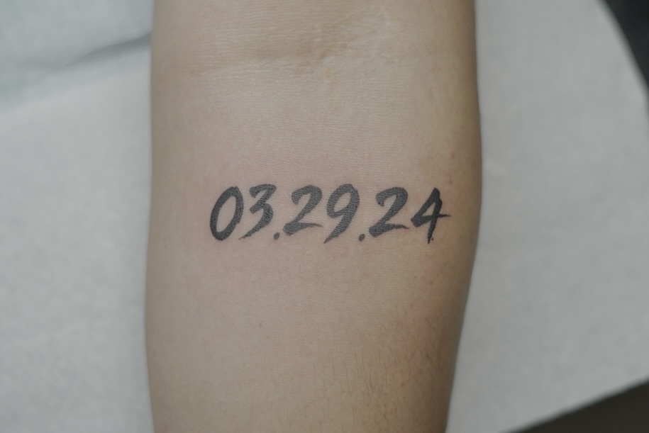 Tattoo by @david_ensoink — lettering_script