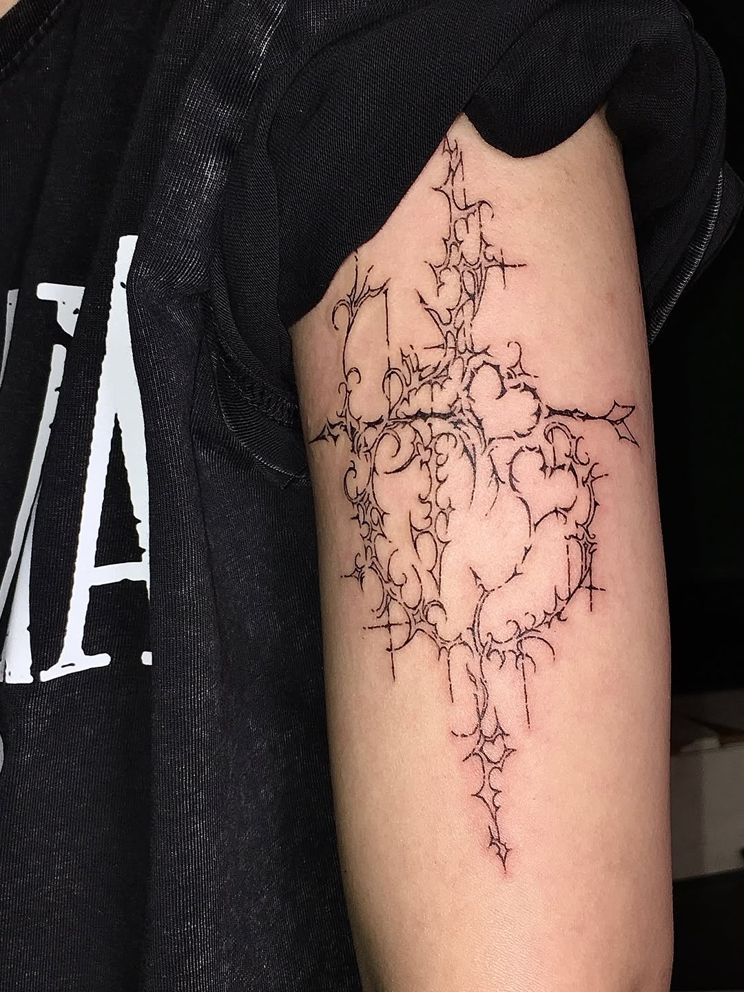 Tattoo by @nekult_tt — fine_line, blackwork