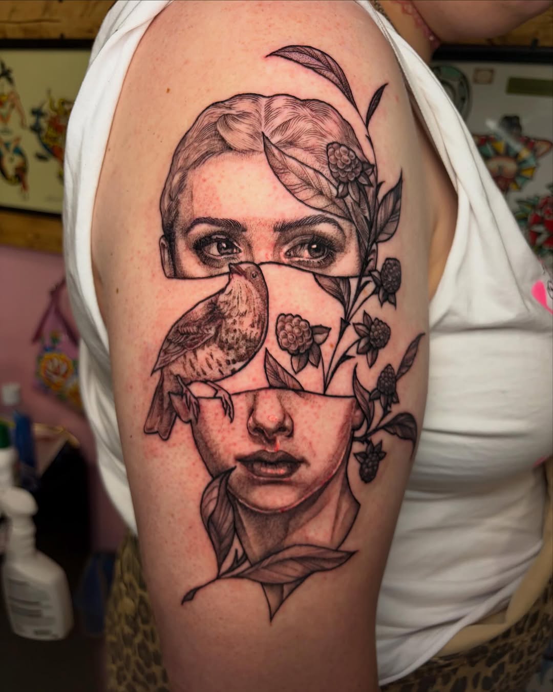 Tattoo by @tattoosbyemilyfalkowski — realism, black_and_grey