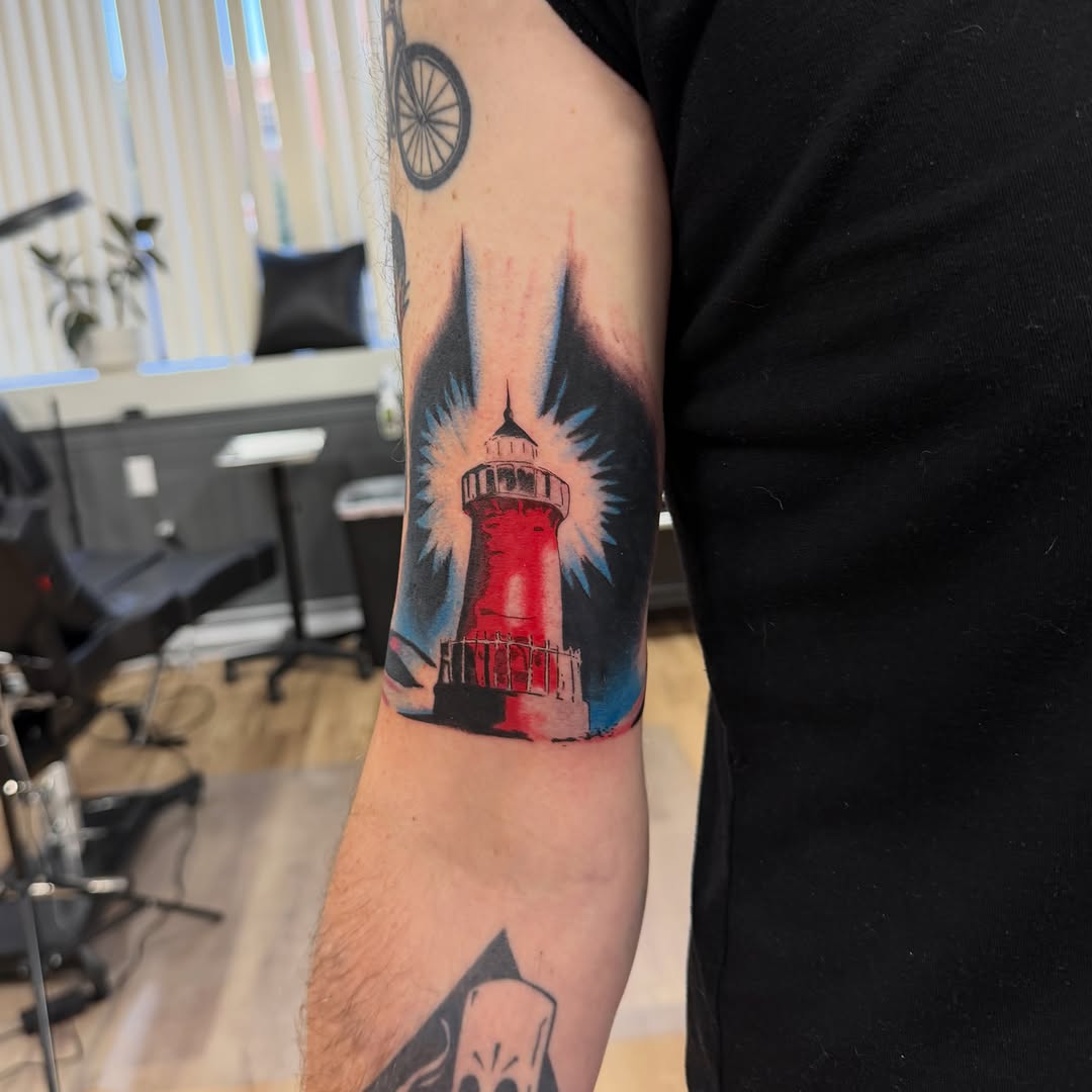 Tattoo by @trashcat.tattoos — trash_polka