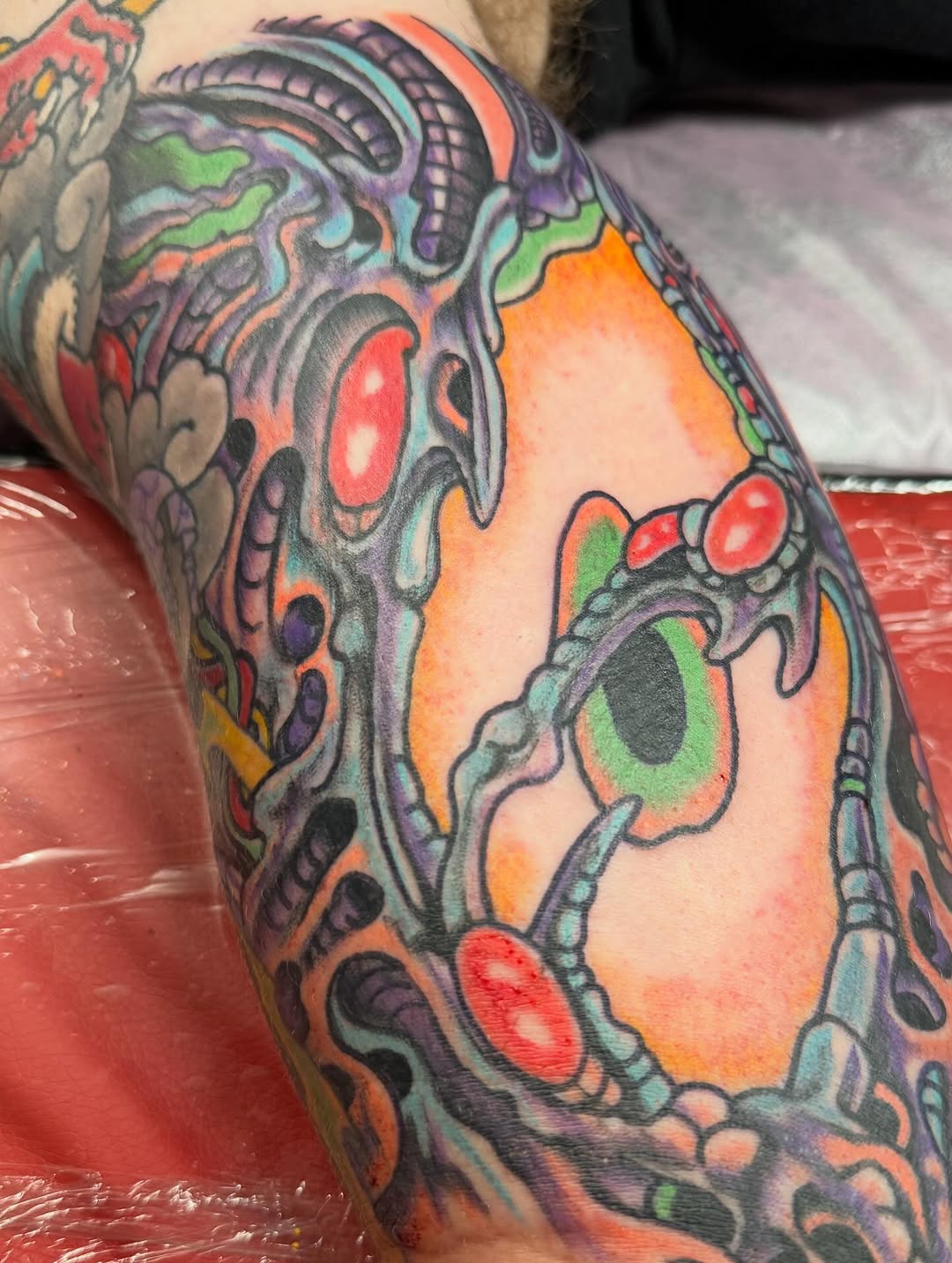Tattoo by @joshftwtattoo — new_school, trash_polka