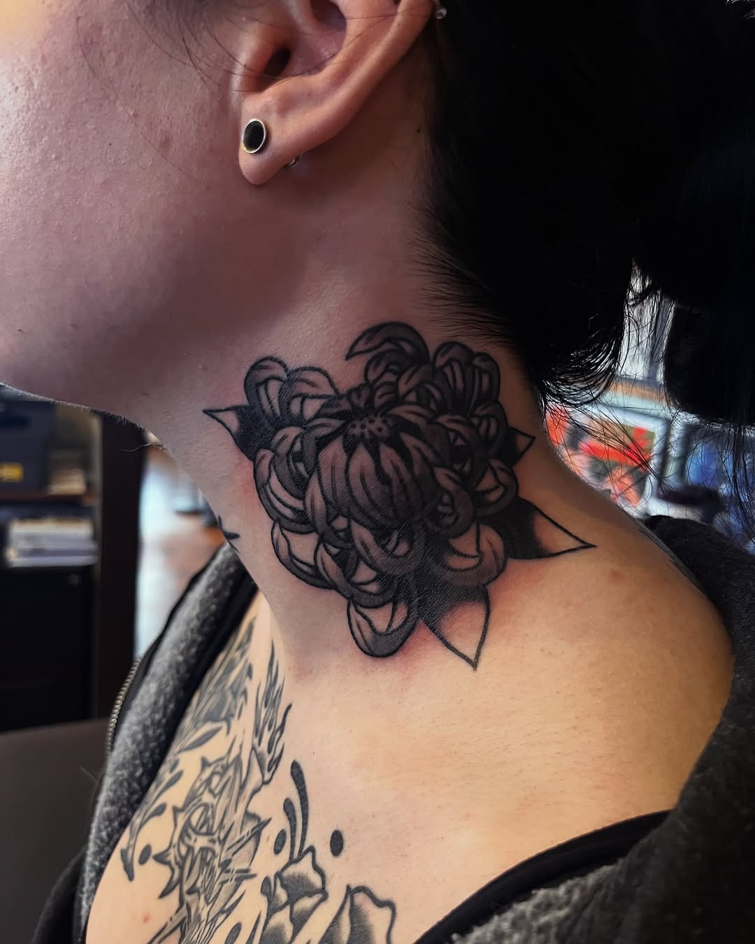 Tattoo by @snakelicausi — black_and_grey, realism