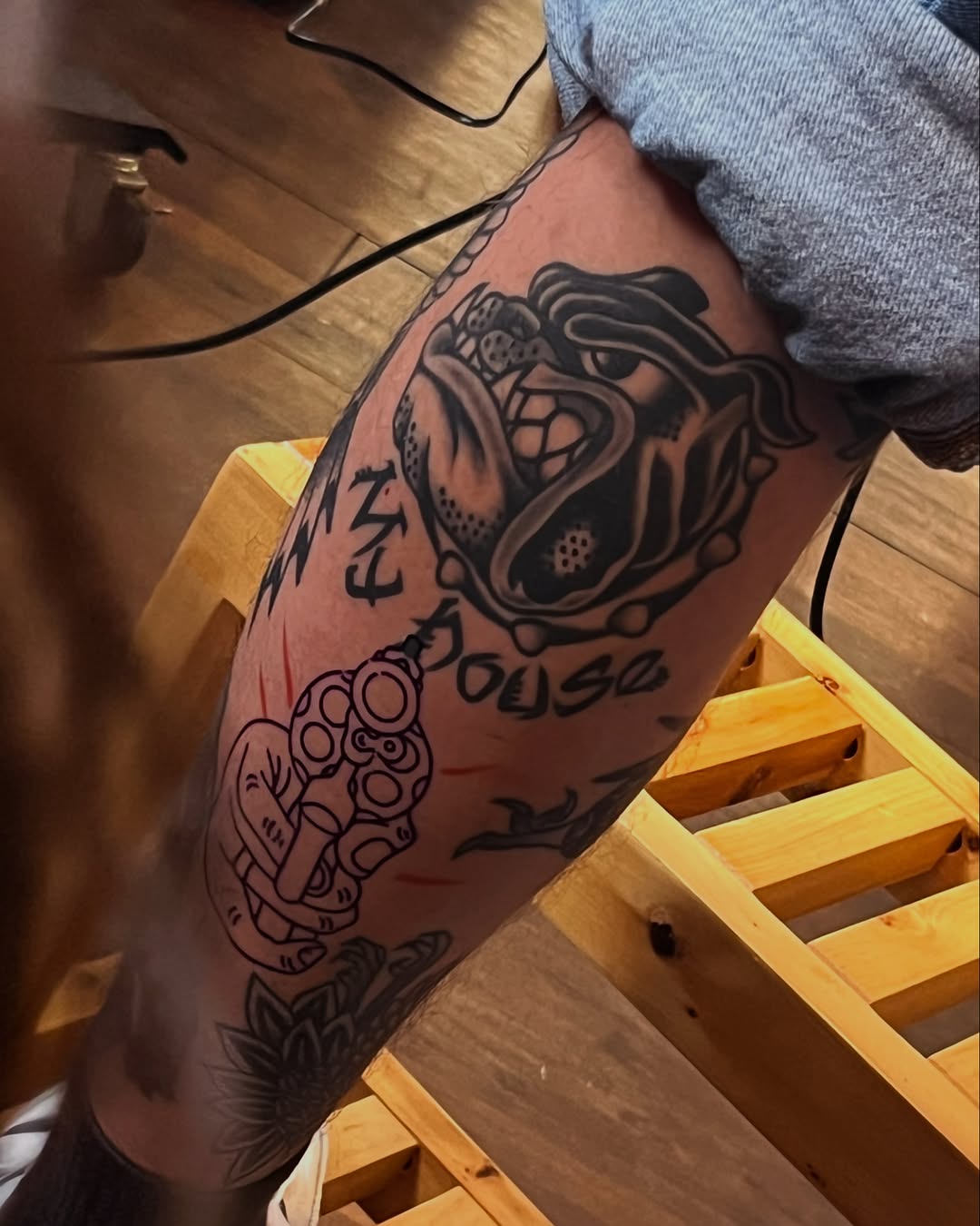Tattoo by @snakelicausi — american_traditional, black_and_grey