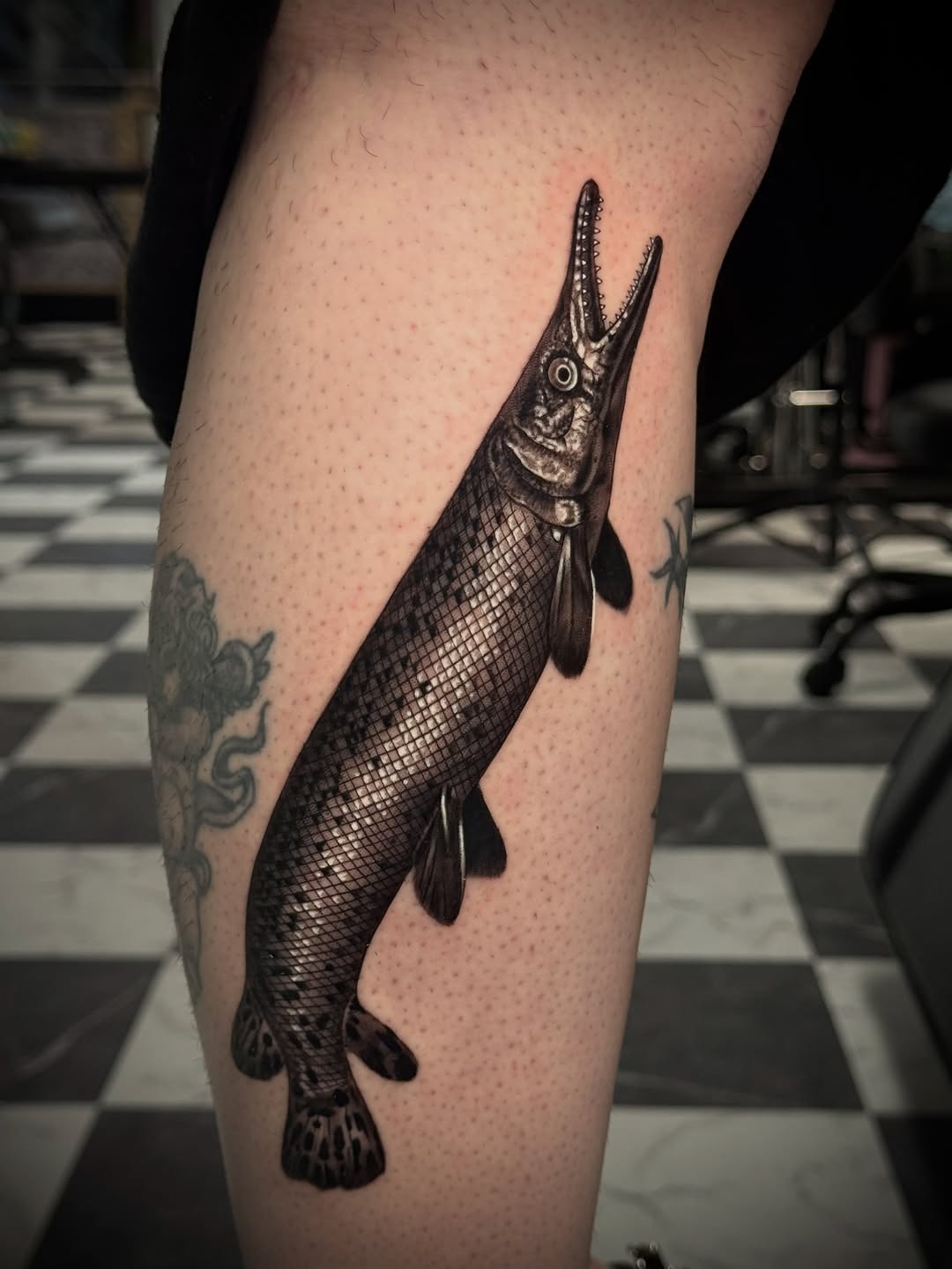 Tattoo by @chino_inks โ realism, black_and_grey