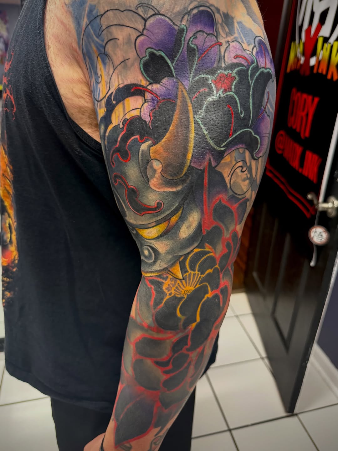 Tattoo by @madx.ink — japanese_irezumi, blackwork