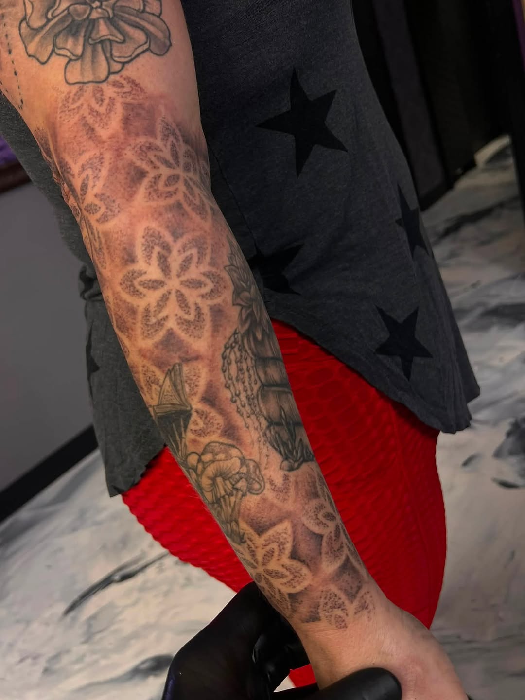 Tattoo by @souper.mario_ — dotwork, ornamental