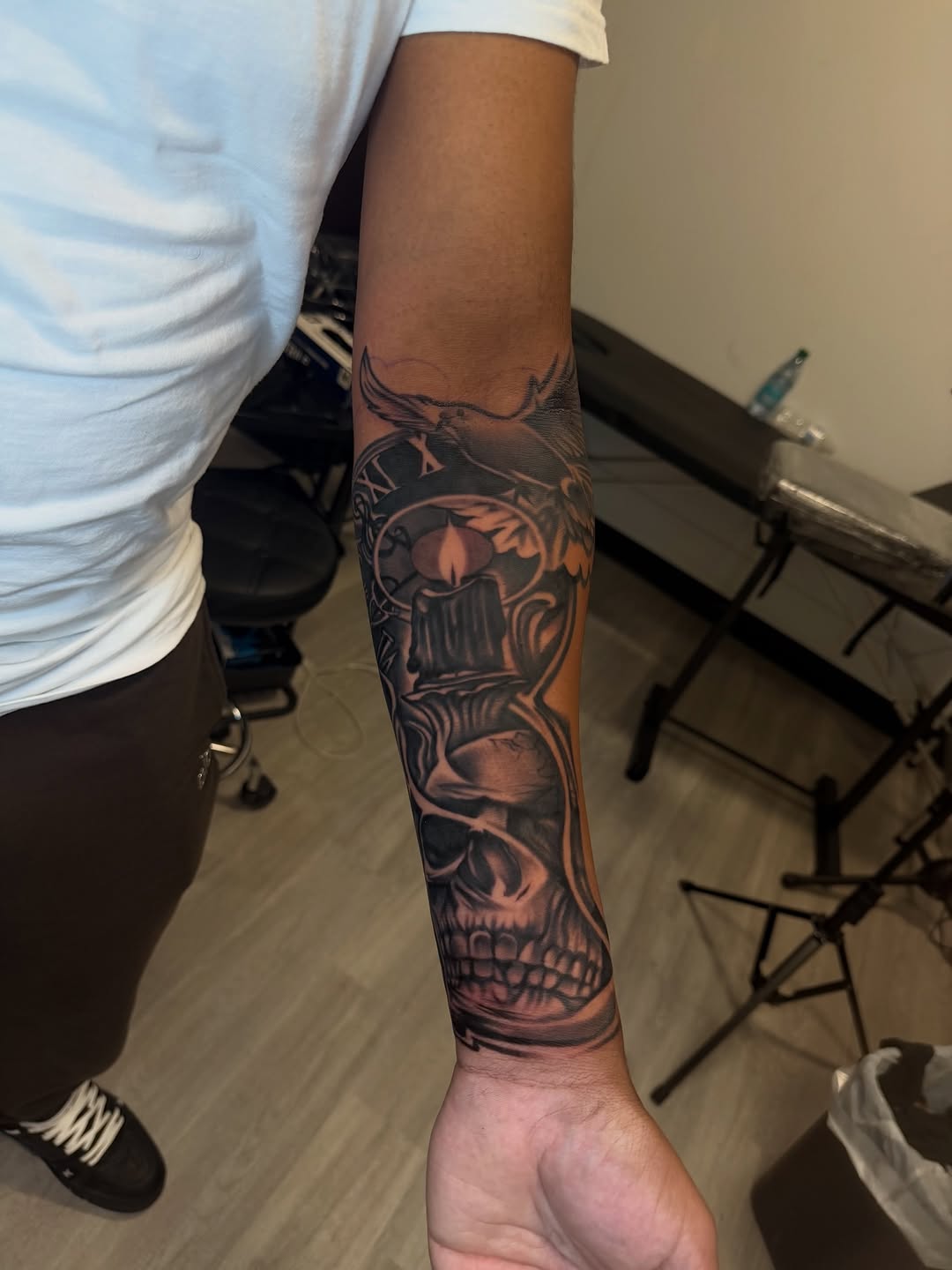 Tattoo by @broken_tattz — black_and_grey, realism