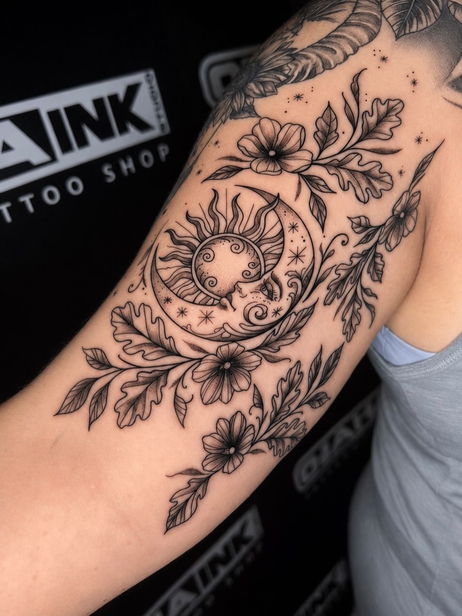 Tattoo by @inkwraps — fine_line, black_and_grey