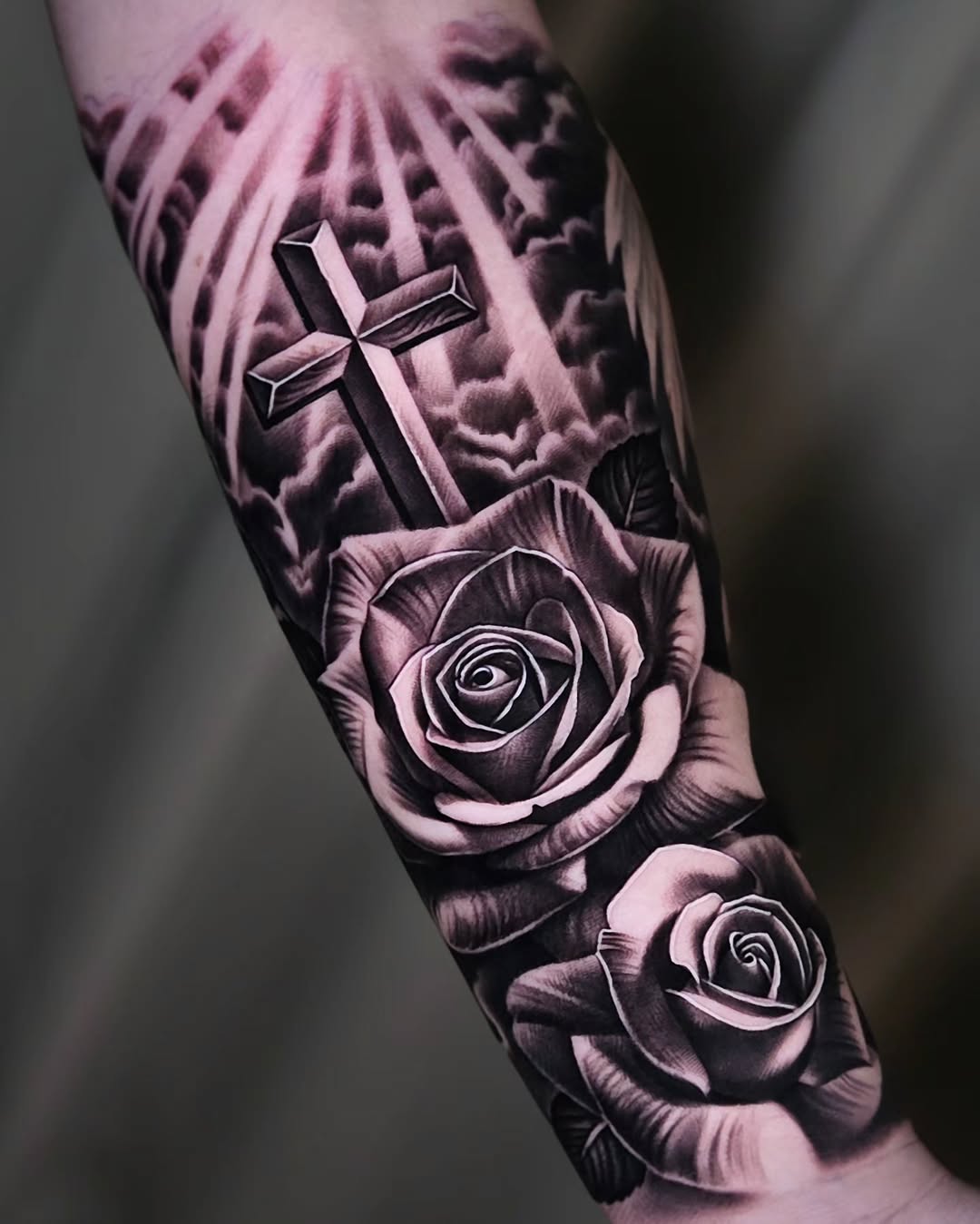 Tattoo by @tattoosbyshiva โ realism, black_and_grey