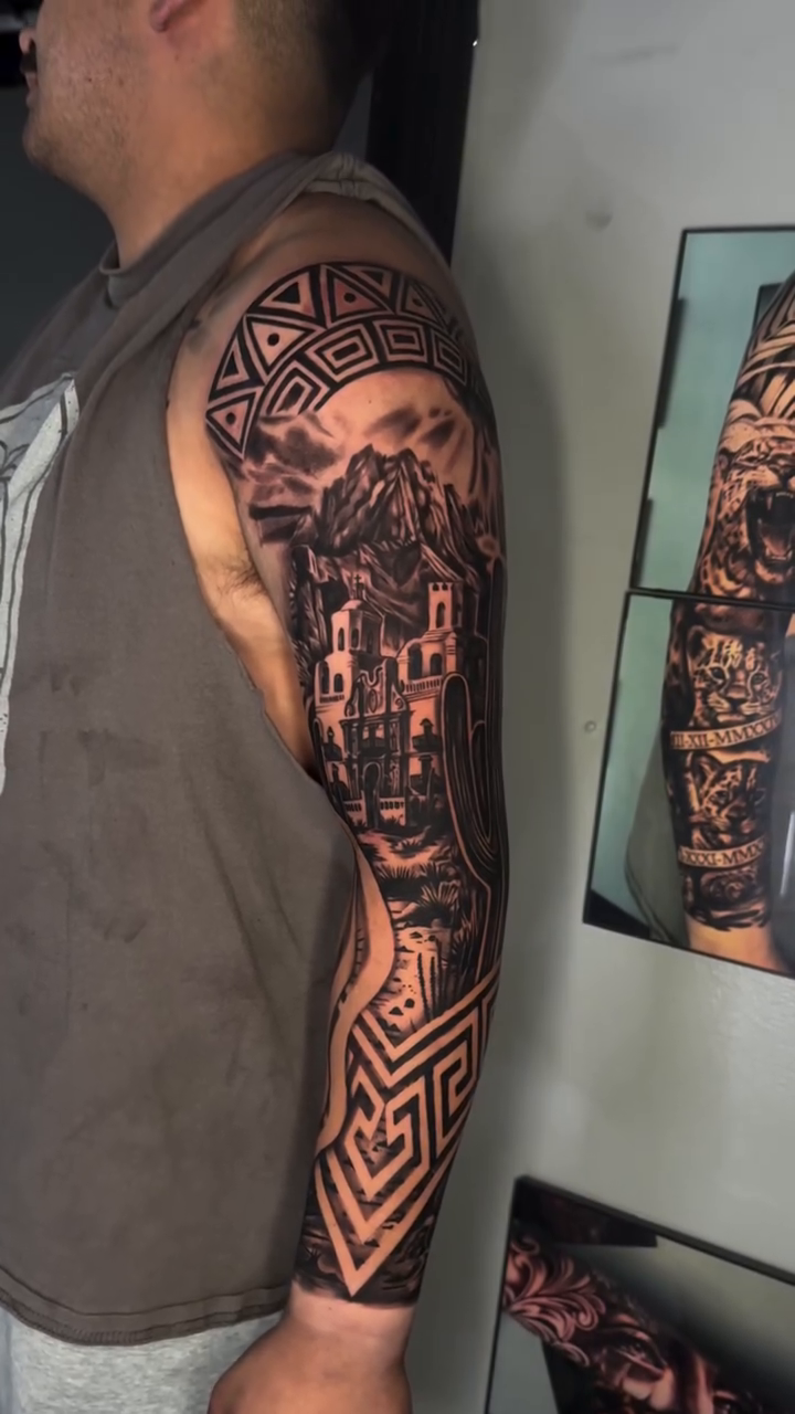 Tattoo by @sergio.tat2s — black_and_grey, realism