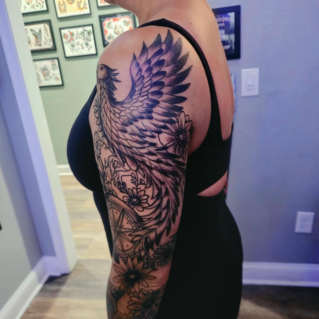 Tattoo by @barryhuffman77 — black_and_grey, ornamental