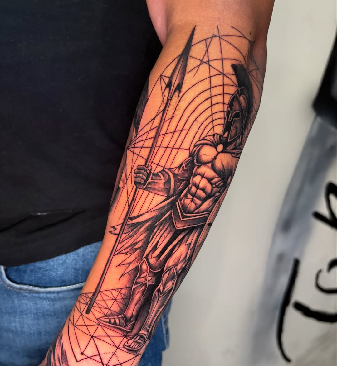 Tattoo by @osieltattoos โ black_and_grey, geometric
