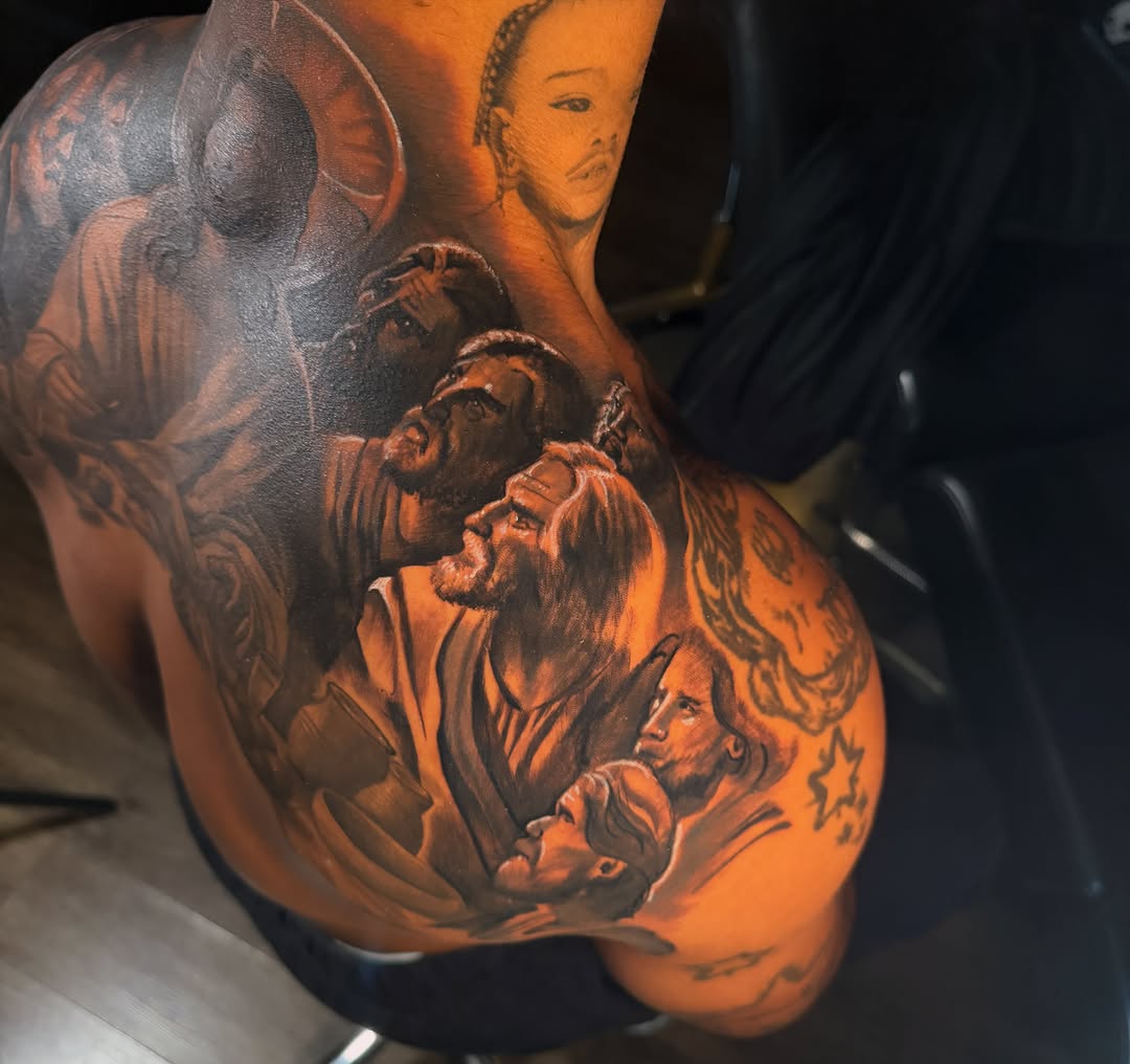 Tattoo by @truepigments โ realism, black_and_grey