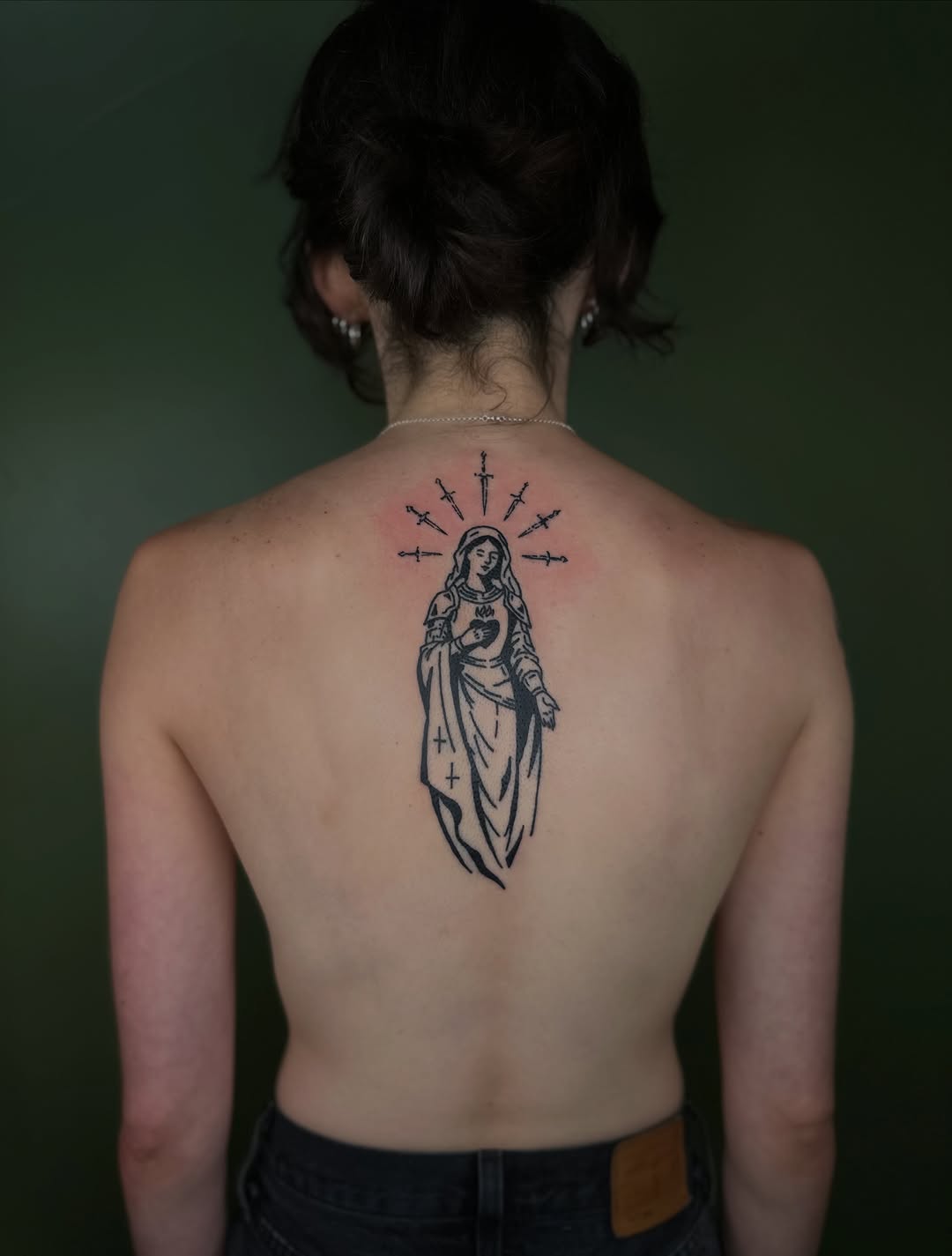 Tattoo by @tapiotats — blackwork, chicano