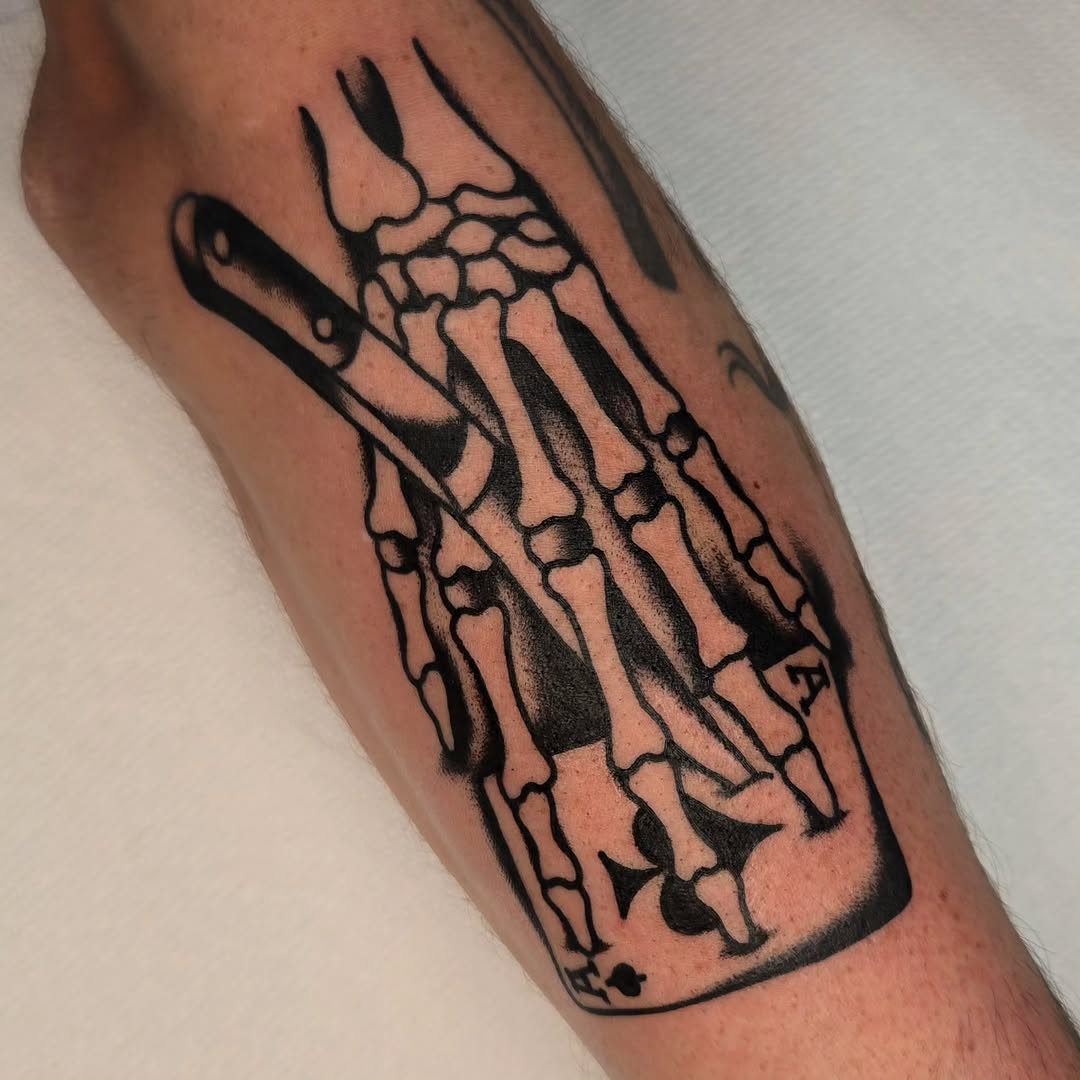 Tattoo by @iggy.tattoos — american_traditional, black_and_grey