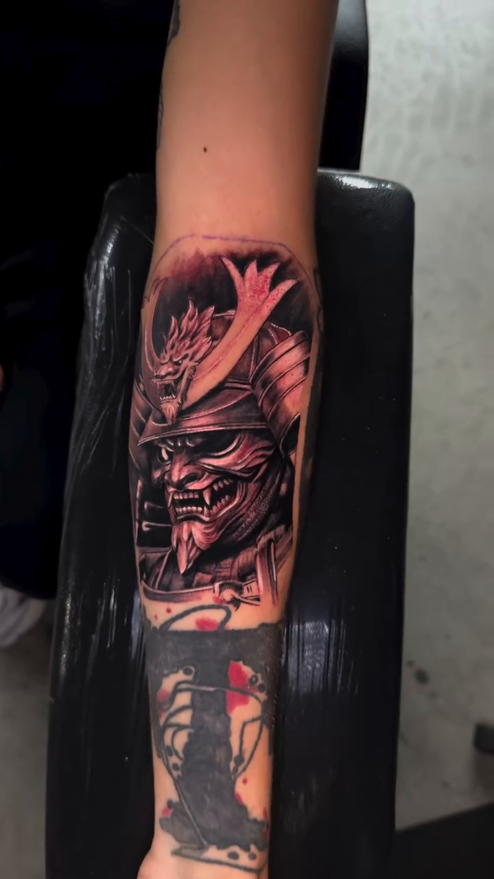 Tattoo by @tokin_tattoos_ — realism, black_and_grey