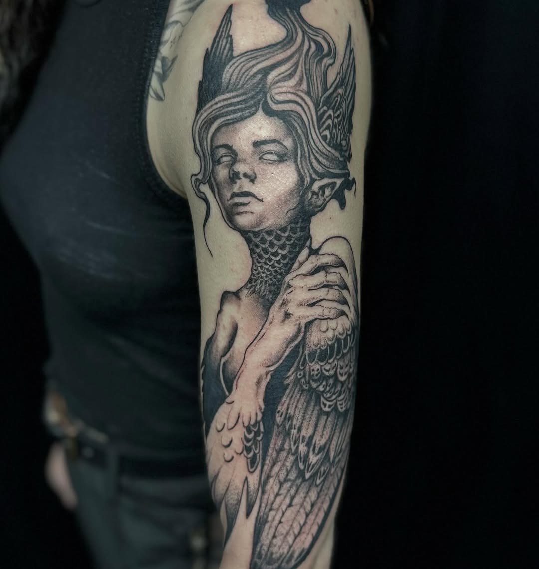 Tattoo by @sezarutattoos — black_and_grey, realism