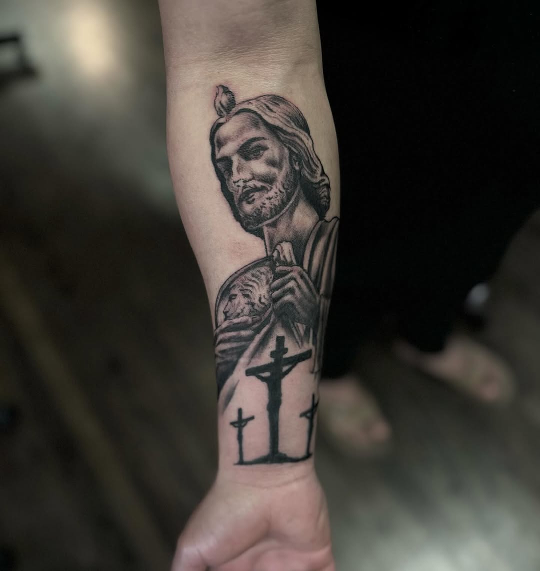 Tattoo by @sezarutattoos — realism, black_and_grey
