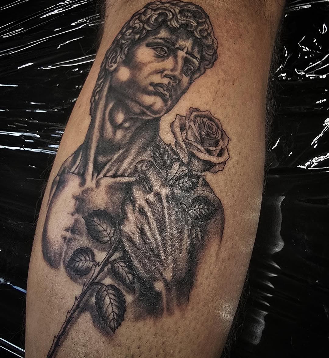 Tattoo by @bn13tattooist — realism, black_and_grey