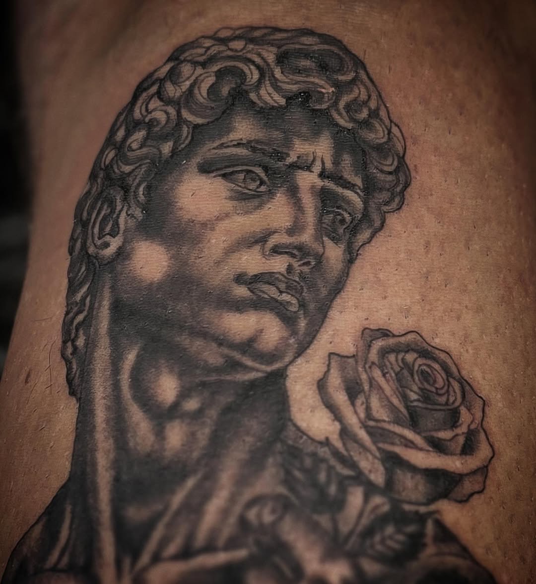 Tattoo by @bn13tattooist — realism, black_and_grey