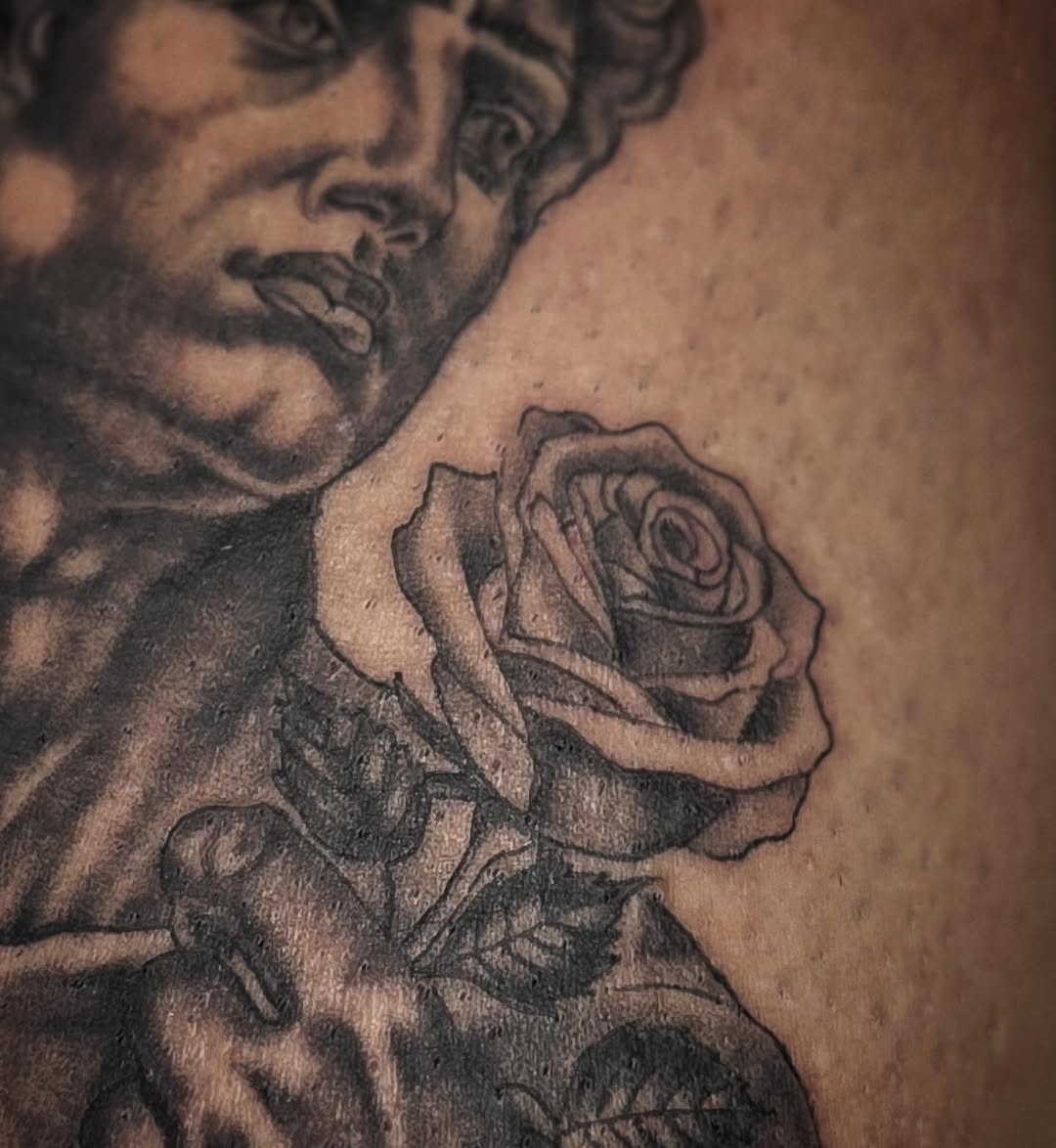 Tattoo by @bn13tattooist — realism, black_and_grey