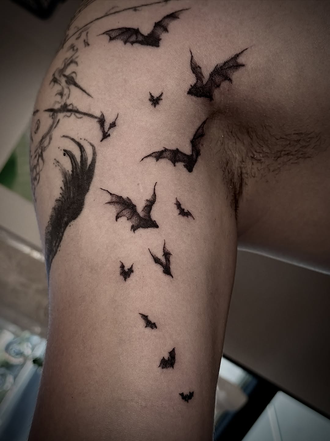Tattoo by @hoodyink — fine_line, black_and_grey