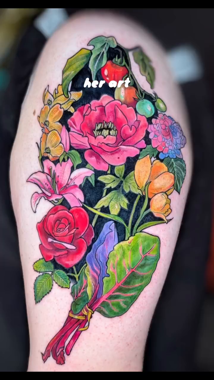 Tattoo by @torishi_ink — realism, color