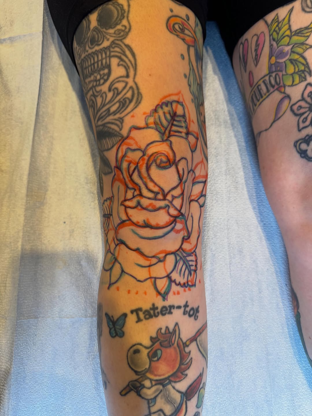 Tattoo by @thepinkmanther — neo_traditional, black_and_grey