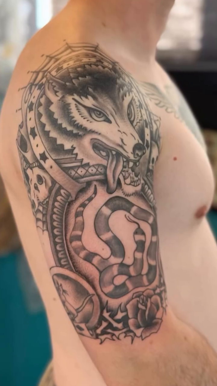 Tattoo by @jimmy_the_saintt — black_and_grey, realism