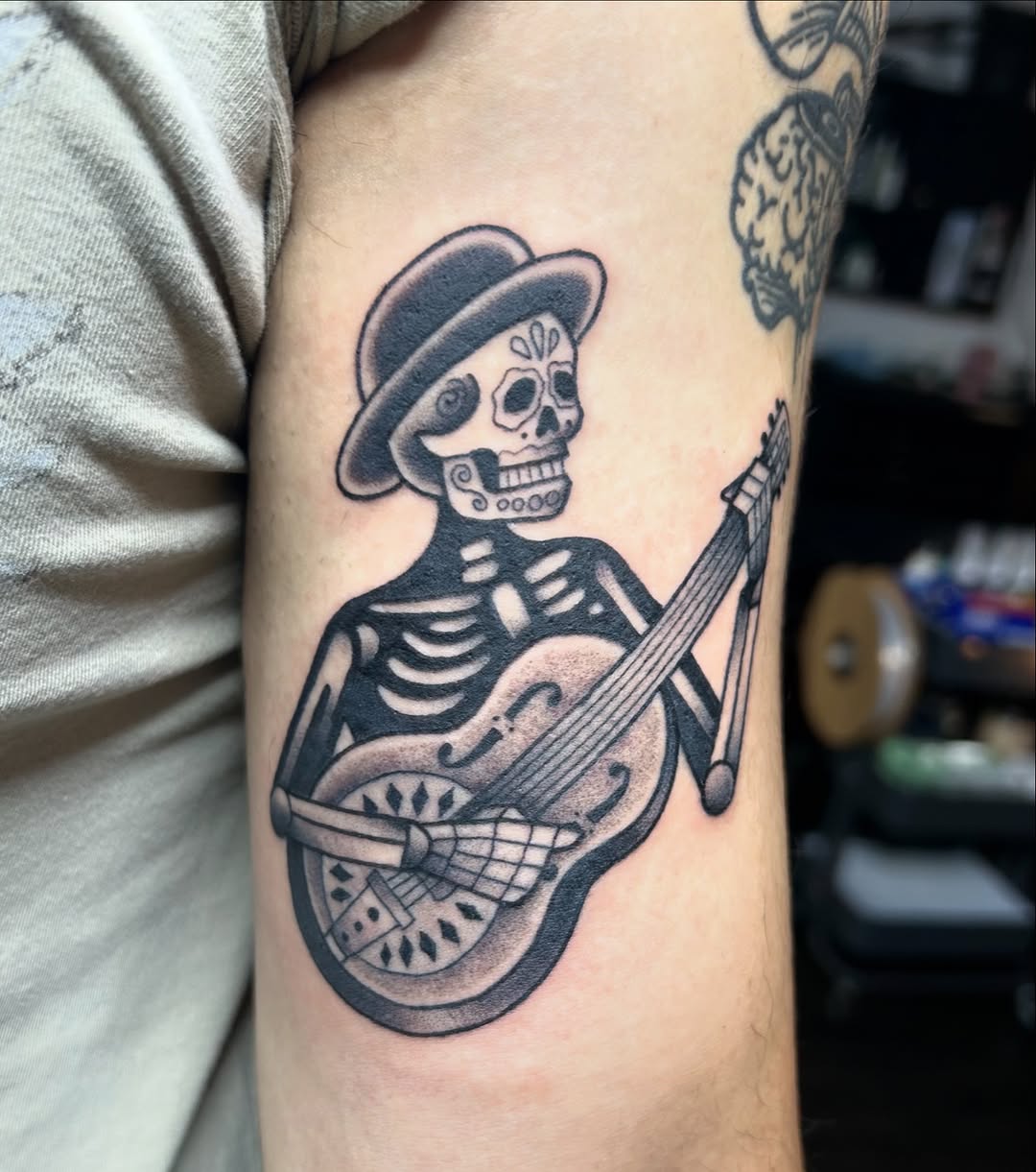 Tattoo by @reymon_tattoos — black_and_grey, chicano