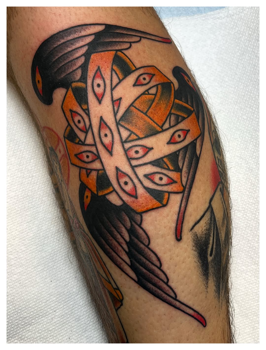 Tattoo by @tonytrustworthy — american_traditional, blackwork