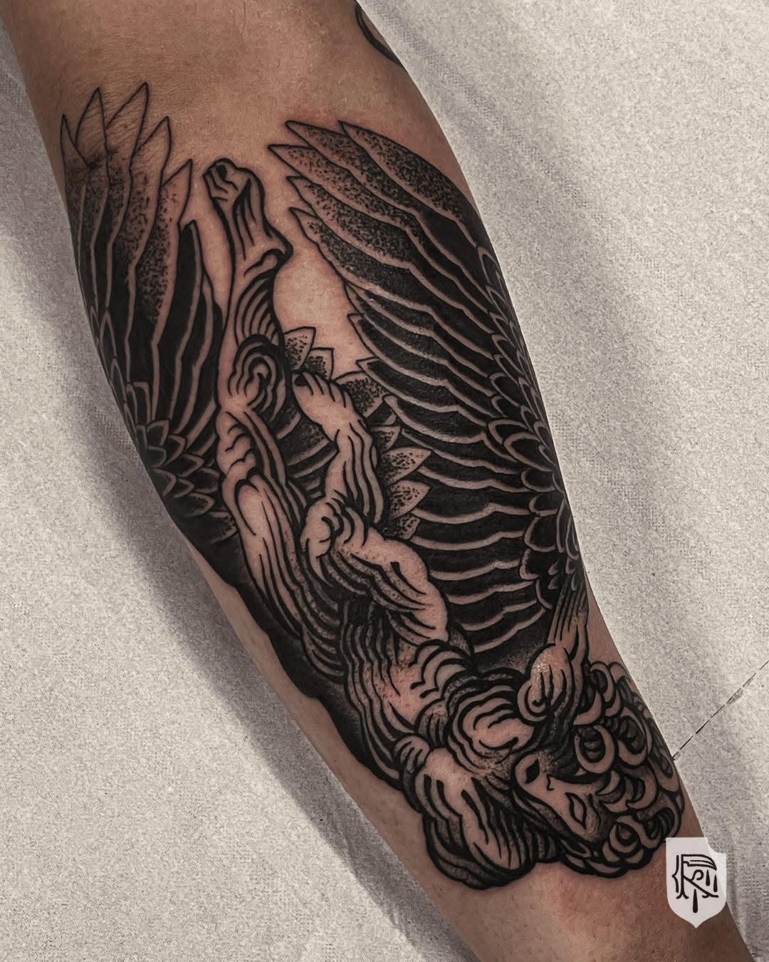 Tattoo by @krull.tattoo โ black_and_grey, realism