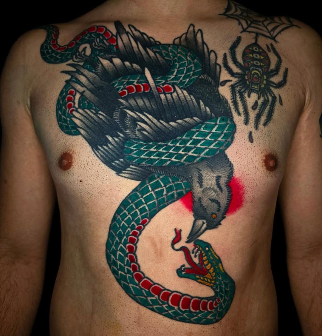 Tattoo by @brother.israel — american_traditional, neo_traditional