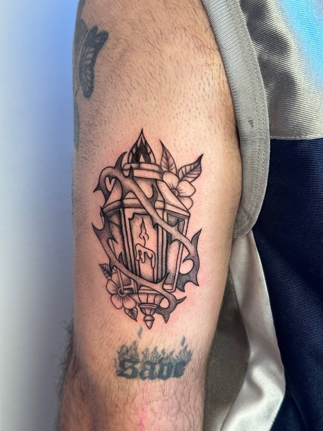 Tattoo by @becca.pmu — black_and_grey, neo_traditional