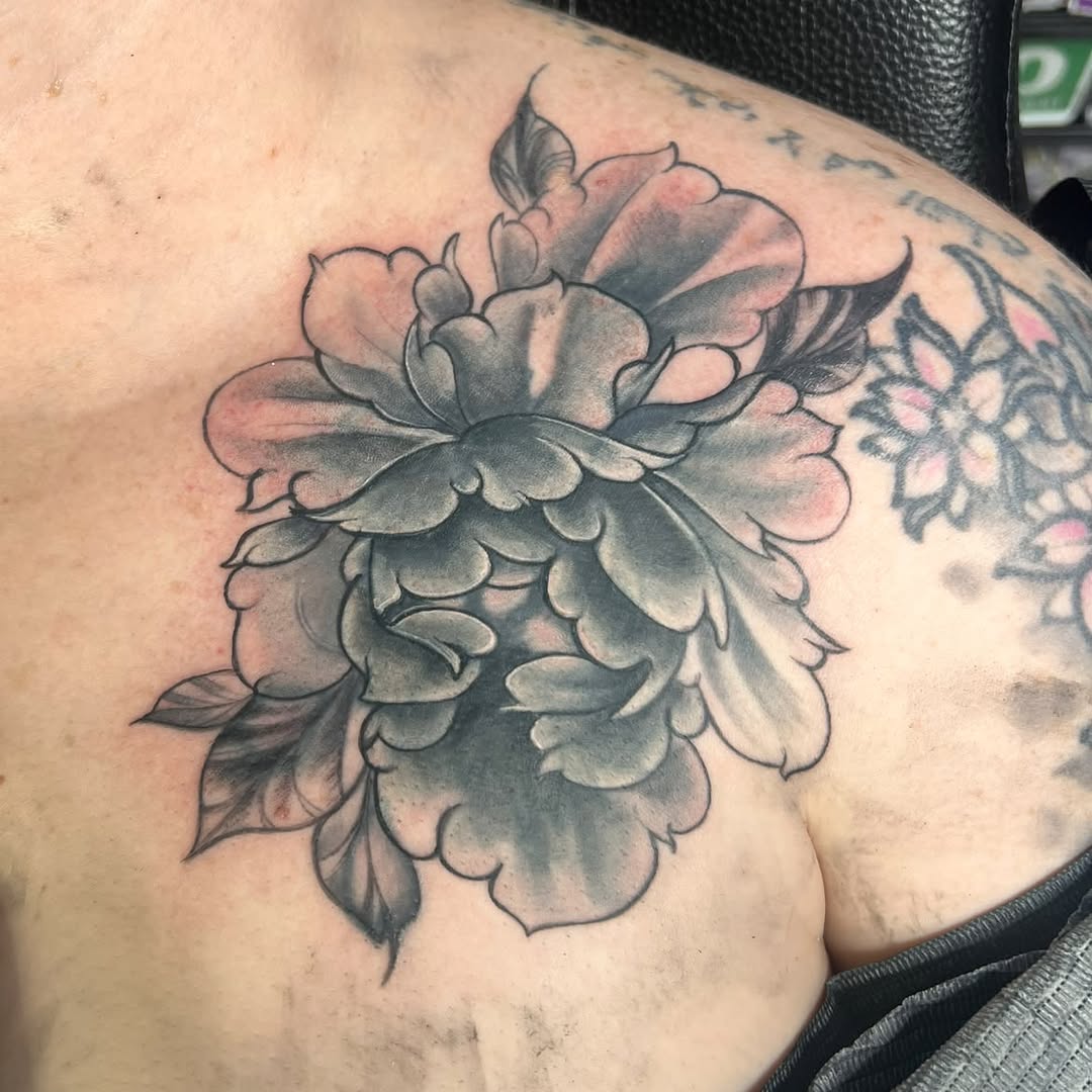 Tattoo by @souper.mario_ — black_and_grey, realism